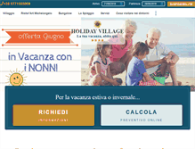 Tablet Screenshot of holidayvillage.it